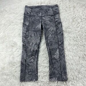 Lululemon Fast & Free Crop (19") Kindred Spirit Alpine White Multi